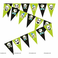 Panda Triangle Bunting (10ft)