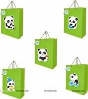Panda theme gift bag with tag 