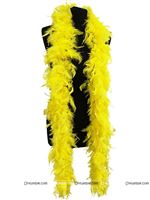 Feather Boa Garland Yellow