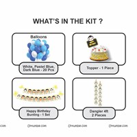 Penguin Blue and White Banner & Dangler Kit (Pack of 24 pcs)