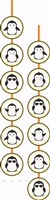 Penguin Theme Disc Dangler 