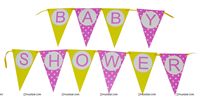 Yellow Baby Shower theme Buntings