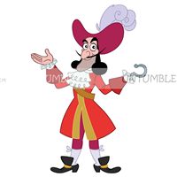 Bad pirate with hook poster