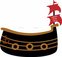 Pirate ship photo booth