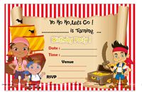 Pirate Theme Invites