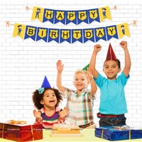 Police Theme Happy Birthday Banner