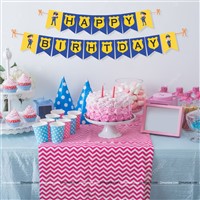 Police Theme Happy Birthday Banner