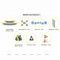 Police Theme Paper Fans Kit 