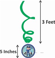 Police Theme  Swirls Round(Pack of 10)