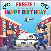 Police Theme City Backdrop