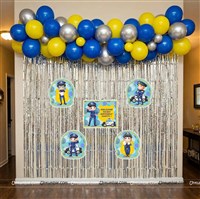 Police theme Foil and Poster Birthday Decor Kit