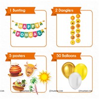 Happy Pongal Banner & Poster Kit