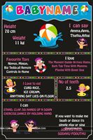 Pool Party Chalk Board 