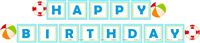 Pool theme birthday bunting
