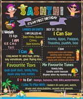 Pool Theme Chalk Board