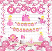 Princess Theme Paper Fans Kit 