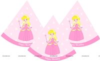 Princess party hats (Set of 6)