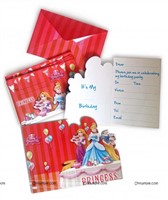 Disney Princess Invitations(set of 10 ) 