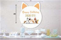 Cute Dog Circle Backdrop