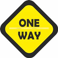 One way Cutout