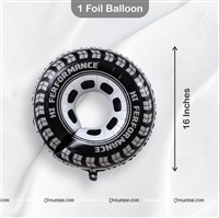Race Car Foil Happy Birthday Banner Kit (Pack of 32 pcs)