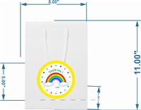 Colorful personalised gift bags