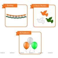 Tricolour Banner Kit (Pack of 37 pcs)