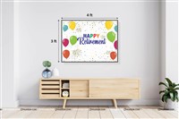 Happy Retirement Backdrop Mulicolour