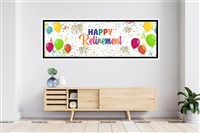 Happy Retirement Long Banner Multicolour