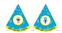 Robot Theme Hats (Set of 6)