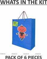Robot Theme Stickered Gift Bags (Pack of 6)