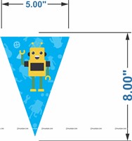 Robot Theme Triangle Buntings