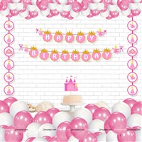 Royal Princess Banner & Dangler Kit (Pack of 24 pcs)