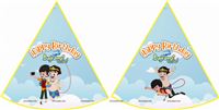 Selfie with Bajrangi Party Hats (set of 6 )