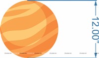 Planet Posters 1 ft each (pack of 9 )