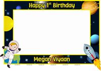 Space Birthday theme Photo Booth