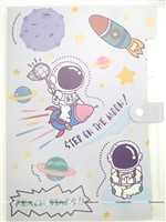 Space Theme File Folder With Button Lock
