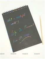 Scratch Paper Note Blue