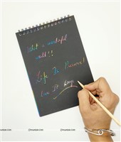 Scratch Paper Note Blue