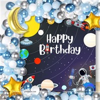 Space Astronaut  Theme Backdrop Arch Kit