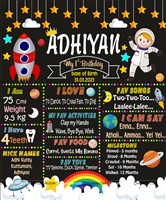 Space Out of the world Chalkboard