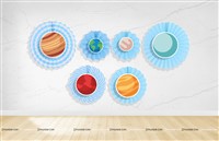 Space Paper Fan and Arch Kit