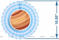 Space Paper Fan and Arch Kit