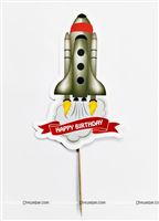 Space Theme Cake Topper 