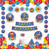 SuperHero Theme Paper Fans Kit 