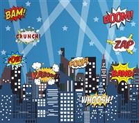 Superhero Theme Backdrop 
