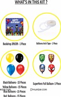 Superhero Theme Backdrop Arch Kit 