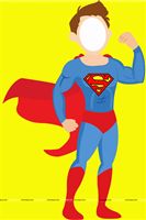 Boy superhero photobooth