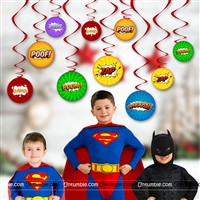 Super Hero Swrills (Pack of 10)