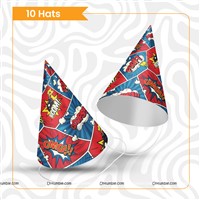 Super hero Red & Blue Hats